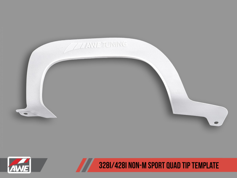 Modelo de marcação de ponta quádrupla AWE Tuning BMW F3X 328i/428i Non-M Sport