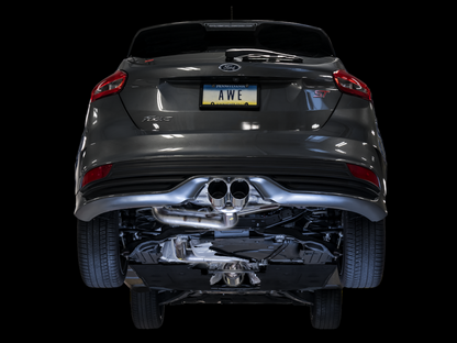 AWE Tuning Ford Focus ST Track Edition Cat-back Exaustão - Chrome Silver Tips