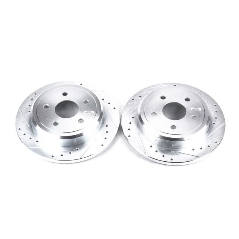 Power Stop 06-10 Jeep Commander Rear Evolution Drilled & Slotted Rotors - Pair