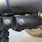 aFe Rebel Series Exht 3in SS Middle Side Exit CB w/ Black Tips 11-14 Ford F150 Ecoboost V6 3.5L (tt)