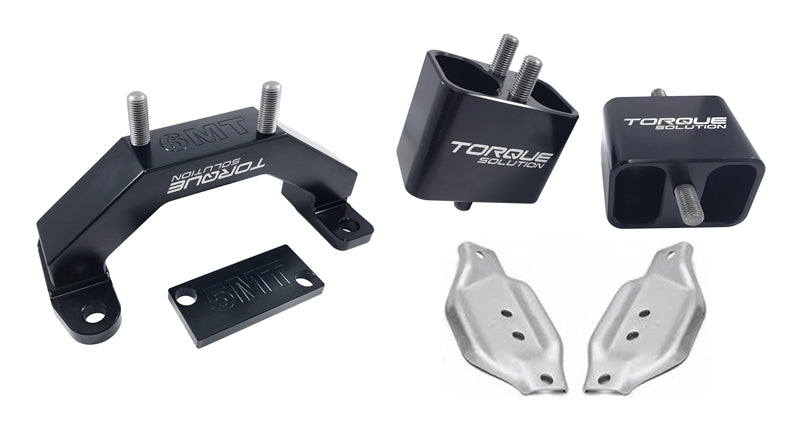 Torque Solution Solid Billet Motor/Soportes de transmisión con placas de montaje - 02-14 Subaru WRX
