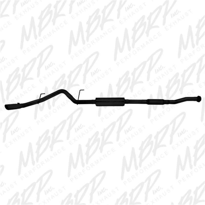 MBRP 11-14 Ford F150 3in Cat Back Sistema de escape con revestimiento negro de salida de un solo lado