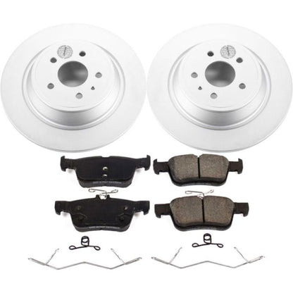 Power Stop 17-19 Ford Escape Traseiro Z17 Evolution Geomet Kit de freio revestido