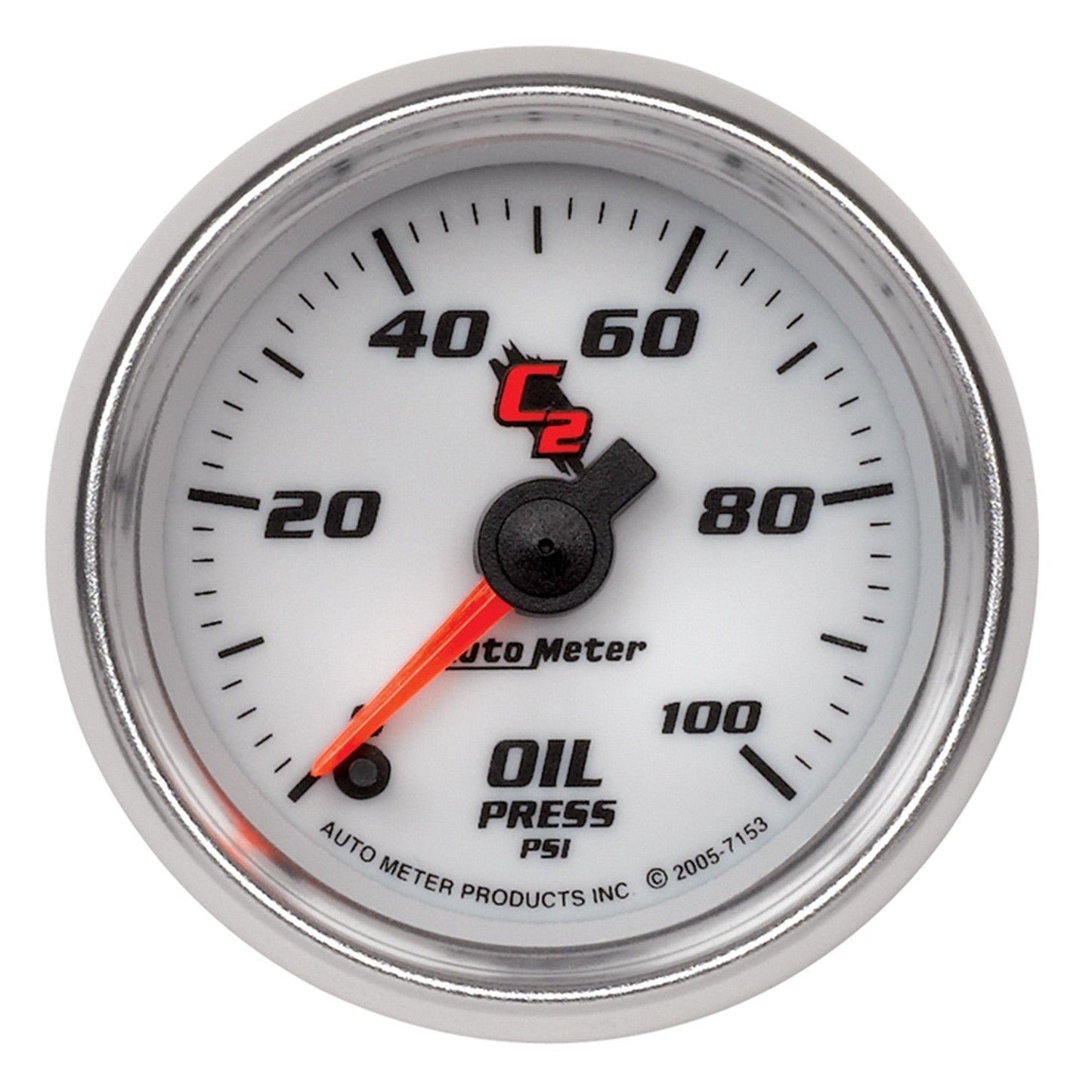 AutoMeter - 2-1/16" OIL PRESSURE 0-100 PSI STEPPER MOTOR C2 (7153)