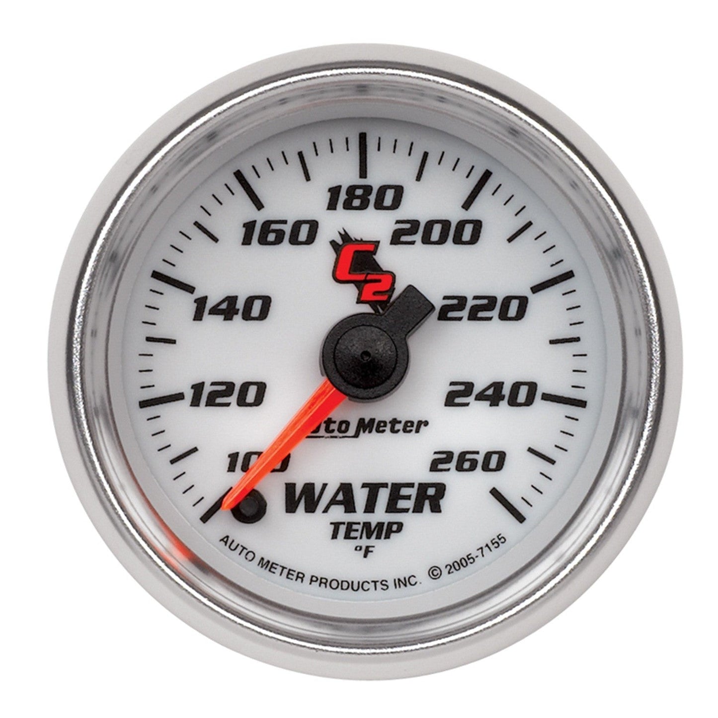 AutoMeter - 2-1/16" WATER TEMPERATURE, 100-260 °F, STEPPER MOTOR, C2 (7155)