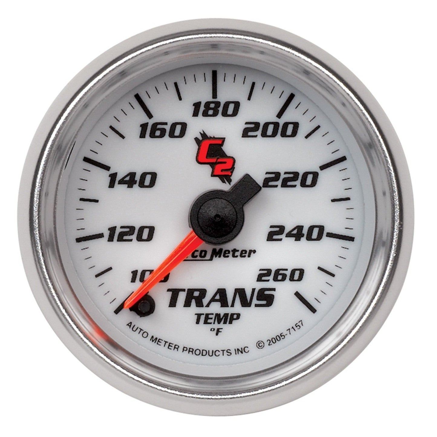 AutoMeter - 2-1/16" TEMPERATURA DE TRANSMISSÃO, 100-260 °F, MOTOR DE PASSO, C2 (7157)
