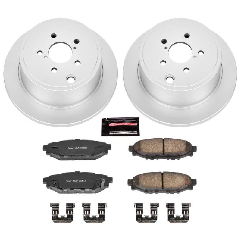 Power Stop 13-16 Subaru BRZ Trasero Z17 Evolution Geomet Kit de Freno Revestido