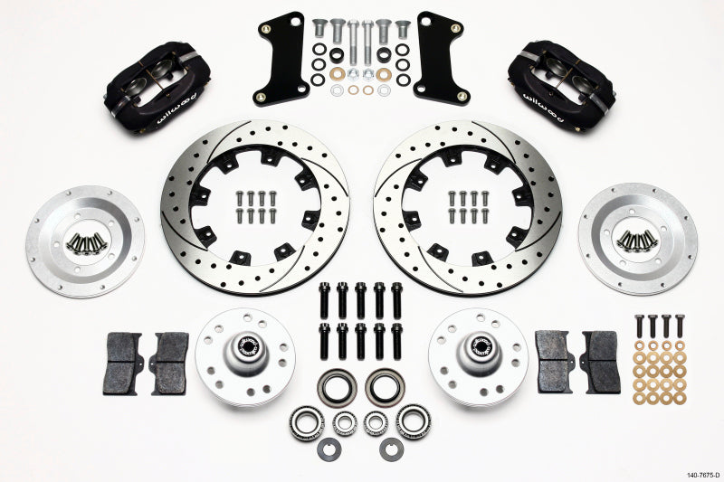 Wilwood Forged Dynalite Front Kit 12.19in Perforado 67-69 Camaro 64-72 Nova Chevelle