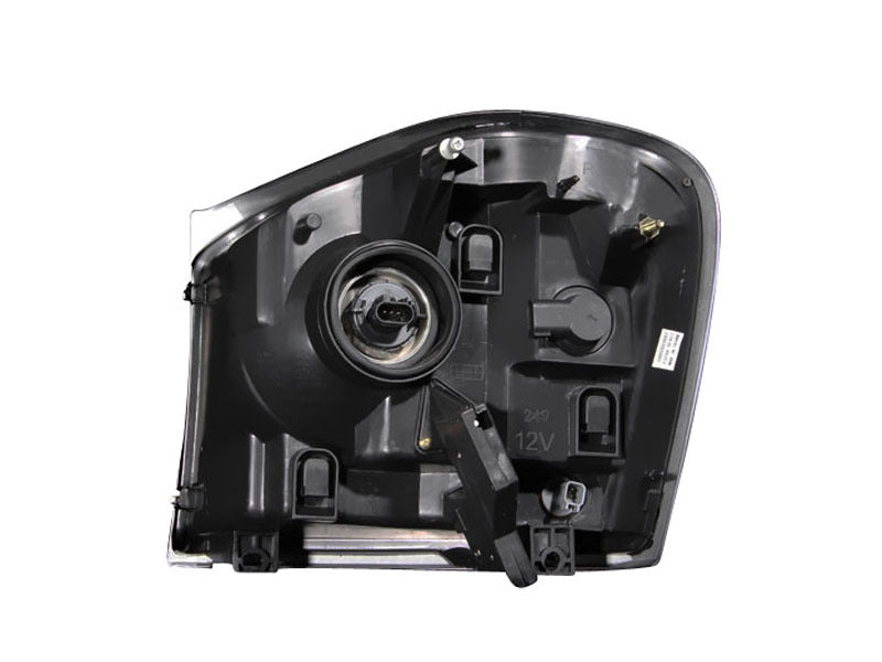 ANZO 2004-2006 Dodge Durango Cristal Faróis Preto