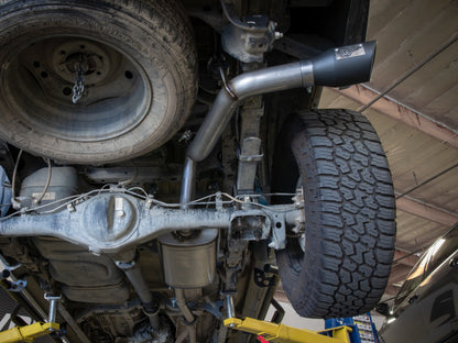 aFe 16-22 Toyota Tacoma Apollo GT Serie 2.5in. - 3 en. Sistema de escape Cat-Back 409 SS con punta negra