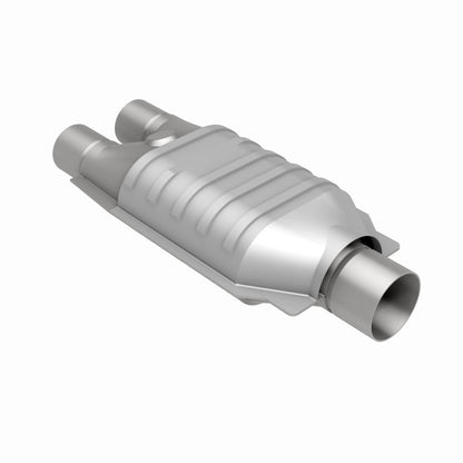 MagnaFlow Universal Catalytic Converter 2inch Inlet/2.5inch Outlet Dual/Single Oval Shape