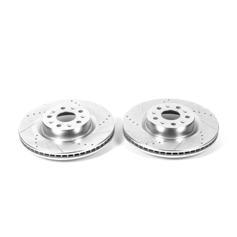 Power Stop 16-19 Cadillac CT6 Front Evolution Drilled & Slotted Rotors - Pair