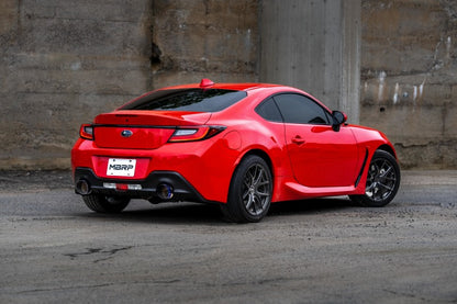 MBRP 2022 Subaru BRZ 2.4L/Toyota GR86 2.4L 2.5in Salida trasera doble dividida con extremos quemados de 5in OD - T304