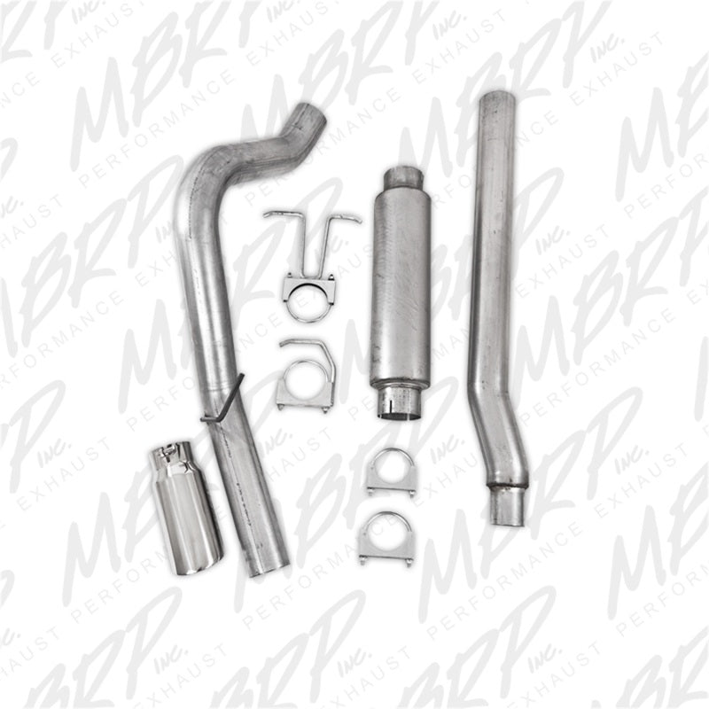 MBRP 11-13 Ford F-250/350/450 6.2L V8 Gas 4in Cat Back Sistema de escape de alumbre de un solo lado