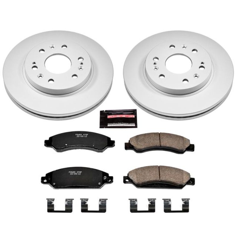 Power Stop 07-08 Cadillac Escalade Front Z17 Evolution Geomet Kit de freno revestido
