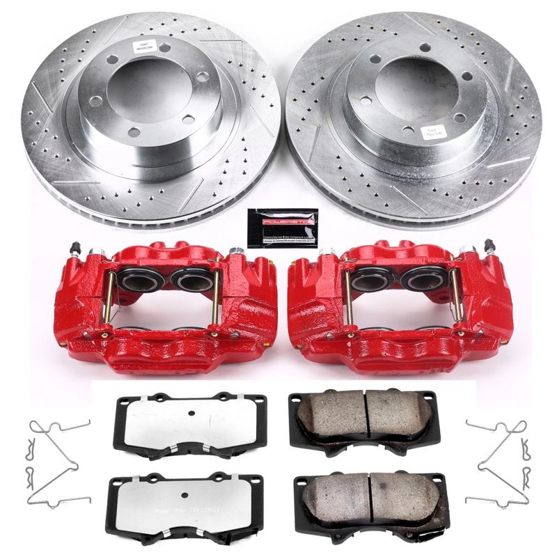 Power Stop 03-09 Lexus GX470 Kit de freno de remolque y camión delantero Z36 con pinzas