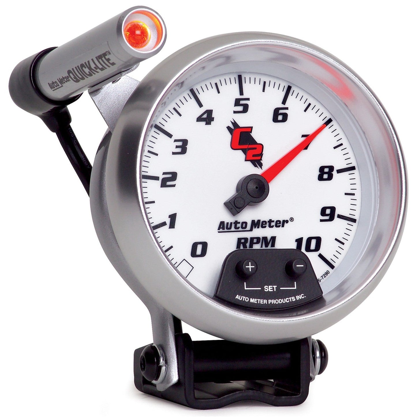 AutoMeter - TACÓMETRO DE PEDESTAL DE 3-3/4", 0-10,000 RPM, C2 (7290)
