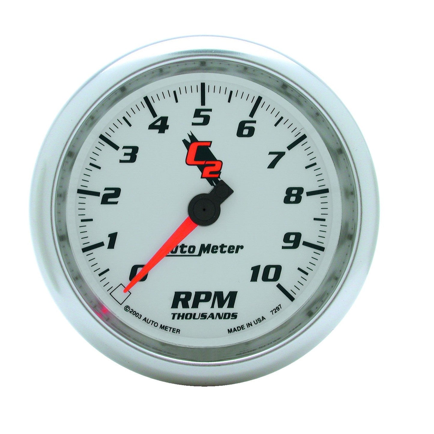 AutoMeter - 3-3/8" IN-DASH TACHOMETER 0-10,000 RPM C2 (7297)
