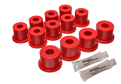 Energy Suspension 80-86 Nissan 720 &amp; Hardbody Pickup 2WD Juego de bujes de ballesta trasera roja