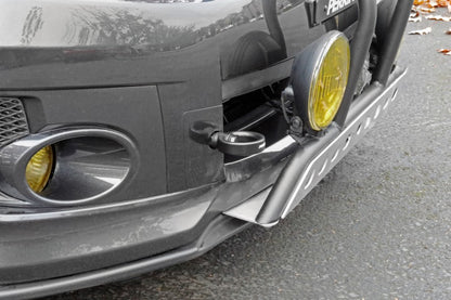 Perrin 08-14 Subaru WRX/STI Kit de gancho de remolque (delantero) - Negro plano