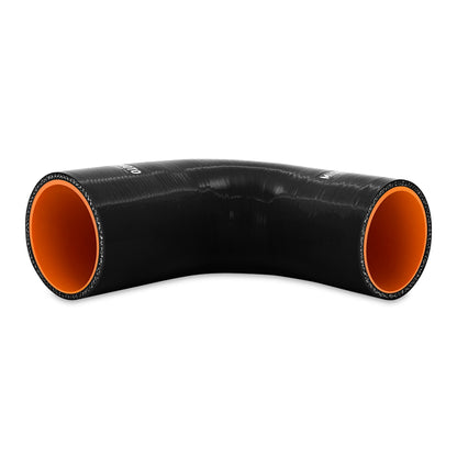 Acoplador redutor de silicone Mishimoto 90 graus 3 pol. a 3,25 pol. - preto