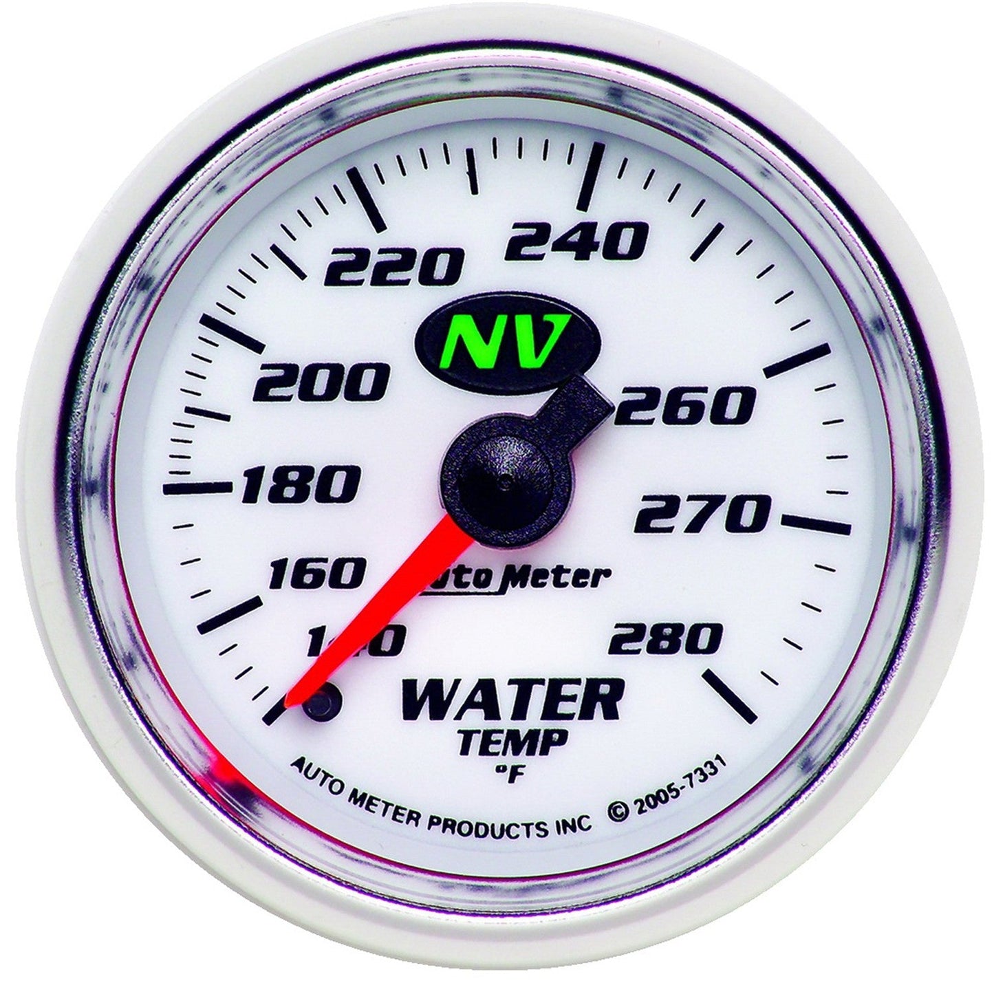 AutoMeter - 2-1/16" WATER TEMPERATURE, 140-280 °F, 6 FT., MECHANICAL, NV (7331)