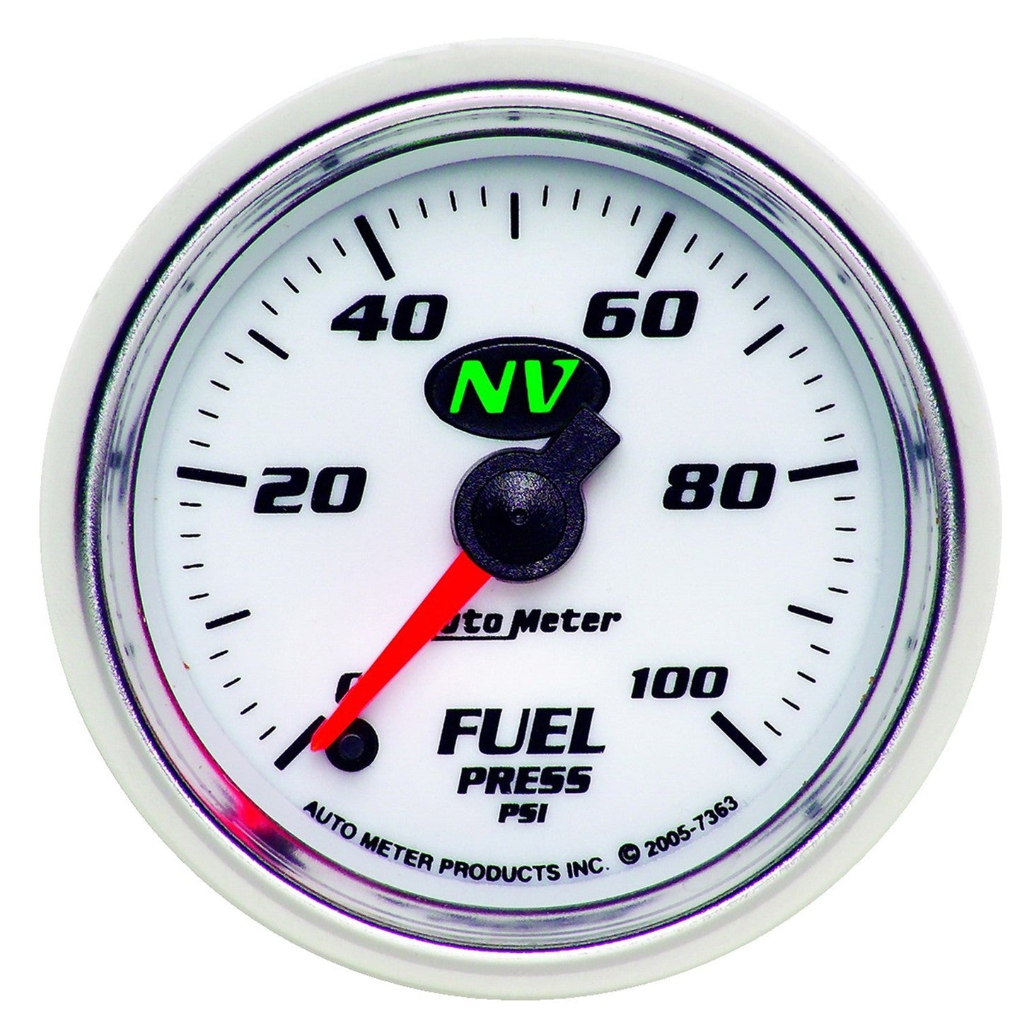AutoMeter - 2-1/16" FUEL PRESSURE, 0-100 PSI, STEPPER MOTOR, NV (7363)