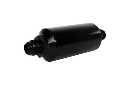 Filtro em linha aeromotivo - (AN-10) elemento de aço inoxidável de 100 mícrons acabamento anodizado preto