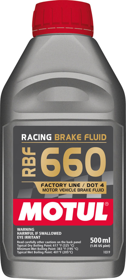 Motul - 1/2L Brake Fluid RBF 660 - Racing DOT 4 - Single