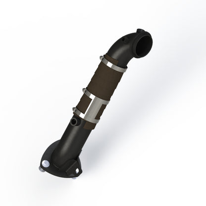 MBRP 15-16 Chevy/GMC 6.6L Duramax 3in Down Pipe (para conexión estilo brida de 3 pernos)