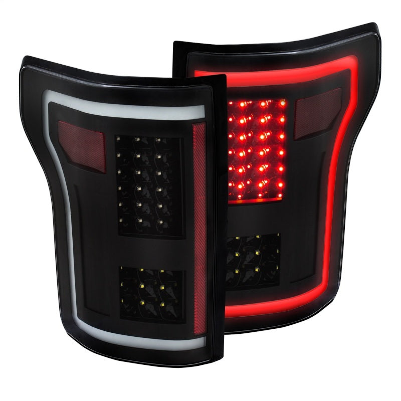 ANZO 2015-2017 Ford F-150 LED lanternas traseiras pretas