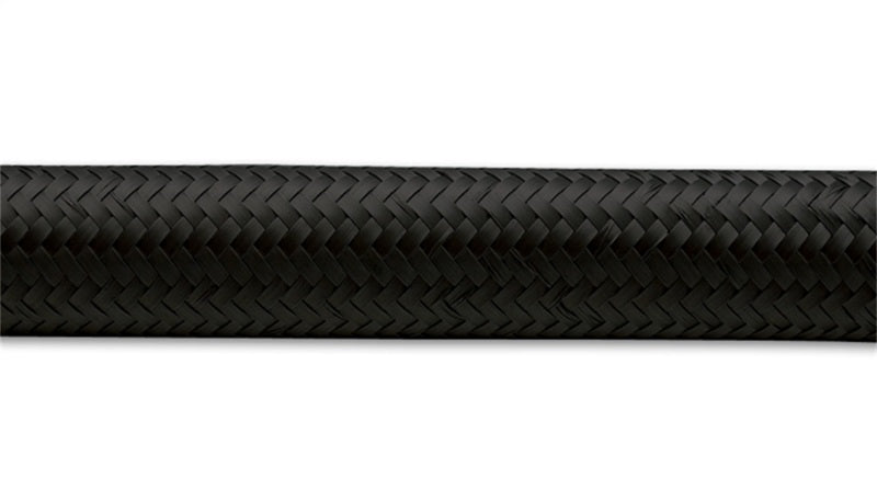 Mangueira flexível trançada de nylon preto vibrante -4 AN (rolo de 2 pés)
