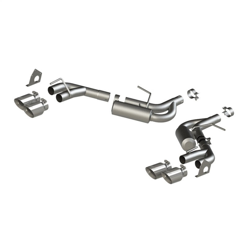 MBRP 16-19 Chevrolet Camaro V6 2.5in AL NPP Escape trasero de doble eje con puntas de pared doble cuádruple de 4in