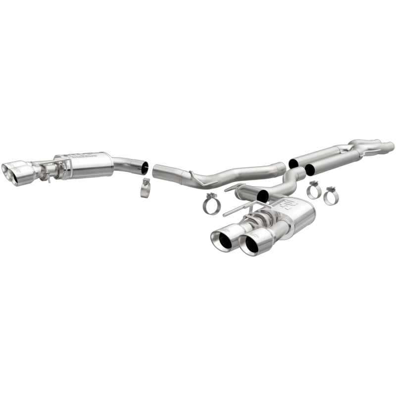 MagnaFlow SYS Cat-Back 2018 Ford Mustang GT 5.0L Competencia Salida doble Puntas pulidas de 4 pulgadas