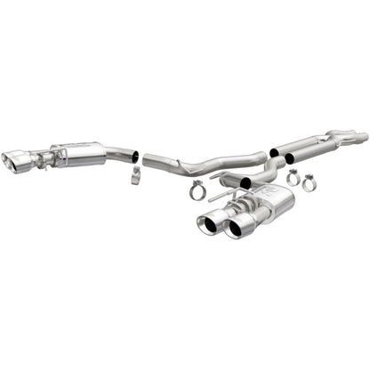 MagnaFlow SYS Cat-Back 2018 Ford Mustang GT 5.0L Competencia Salida doble Puntas pulidas de 4 pulgadas