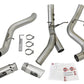 aFe ATLAS 4in DPF-Back Alum Steel Exhaust System w/Dual Exit Polished Tip 2017 GM Duramax 6.6L (td)