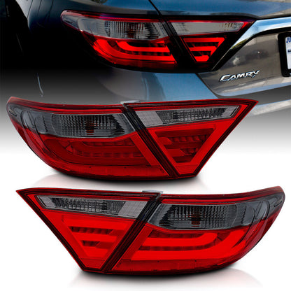ANZO 2015-2016 Toyota Camry LED lanternas traseiras fumaça