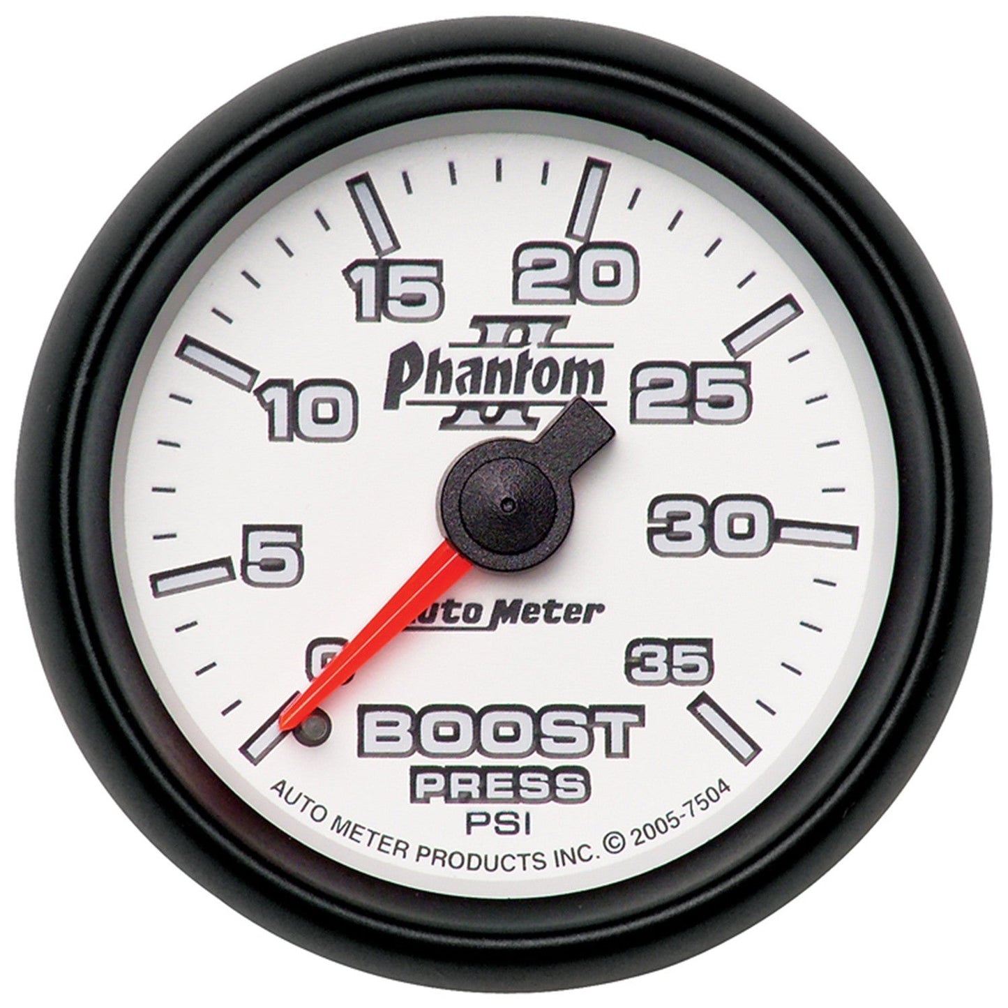 AutoMeter - 2-1/16" BOOST, 0-35 PSI, MECHANICAL, PHANTOM II (7504)