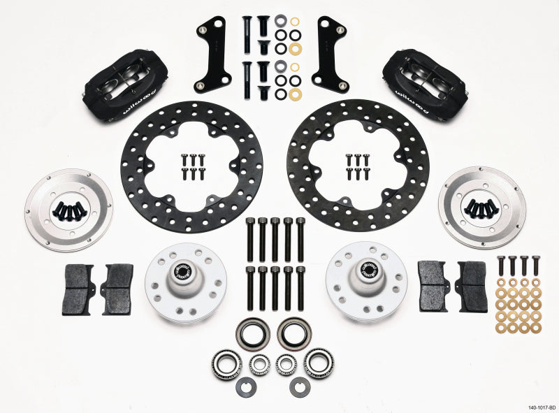 Wilwood Forged Dynalite Kit de arrasto frontal Rotor perfurado 67-69 Camaro 64-72 Nova Chevelle