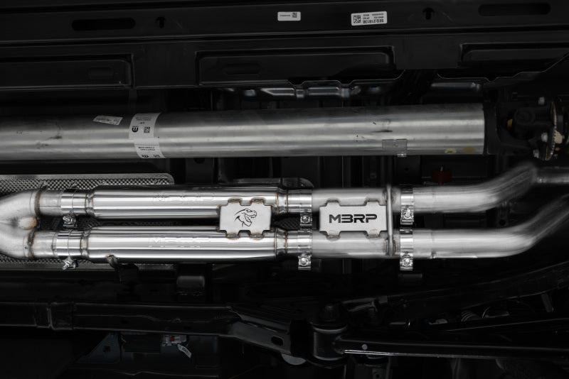 MBRP 2021 Ram TRX 6.2 S/C 3in Catback Puntas de fibra de carbono traseras dobles (Carrera) - T304