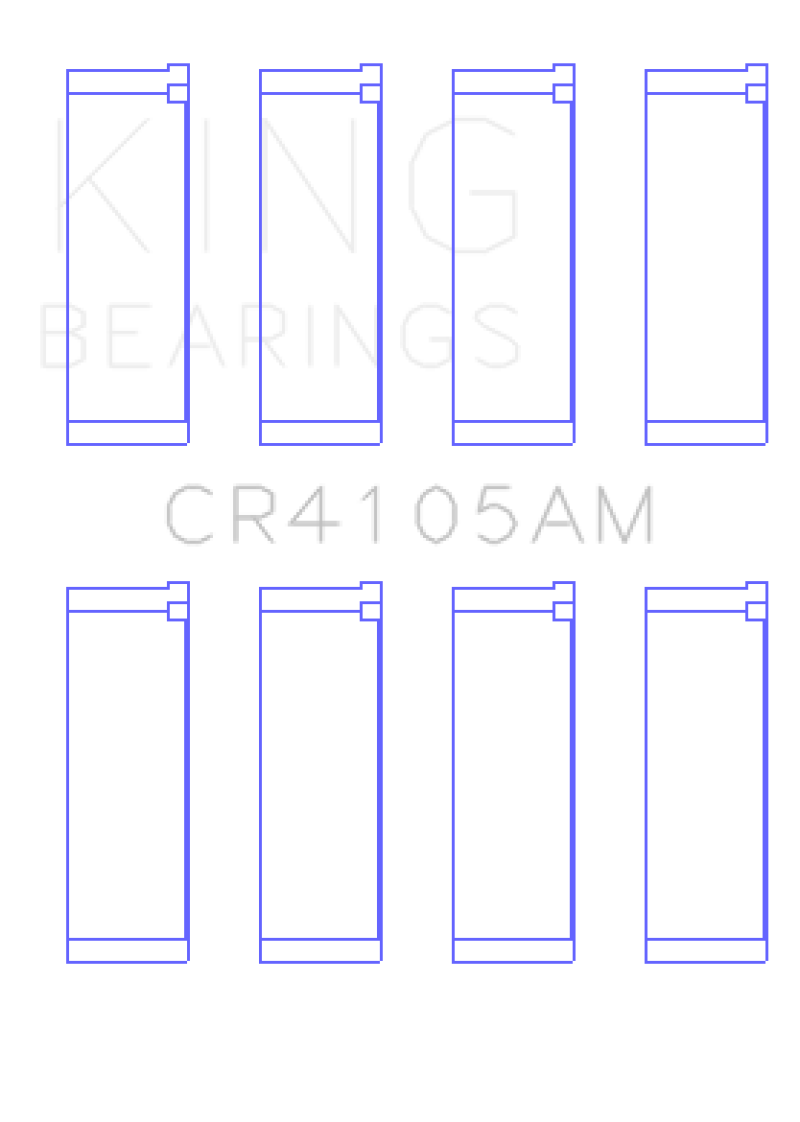 King Engine Bearings Mazda FS-DE L4/FP L4/FS L4  DOHC 16 Valve (Size +0.25) Rod Bearing Set