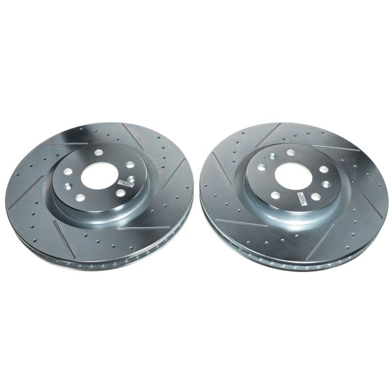 Power Stop 20-21 Chevrolet Corvette Front Evolution Rotor perforado y ranurado - Par