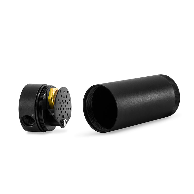 Recipiente compacto para captura de aceite con deflector Mishimoto - 3 puertos