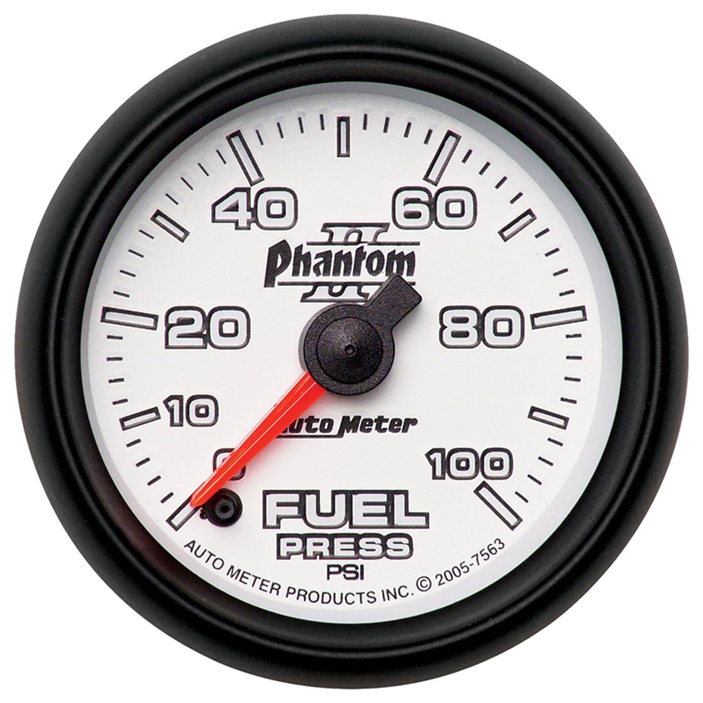 AutoMeter - 2-1/16" FUEL PRESSURE, 0-100 PSI, STEPPER MOTOR, PHANTOM II (7563)