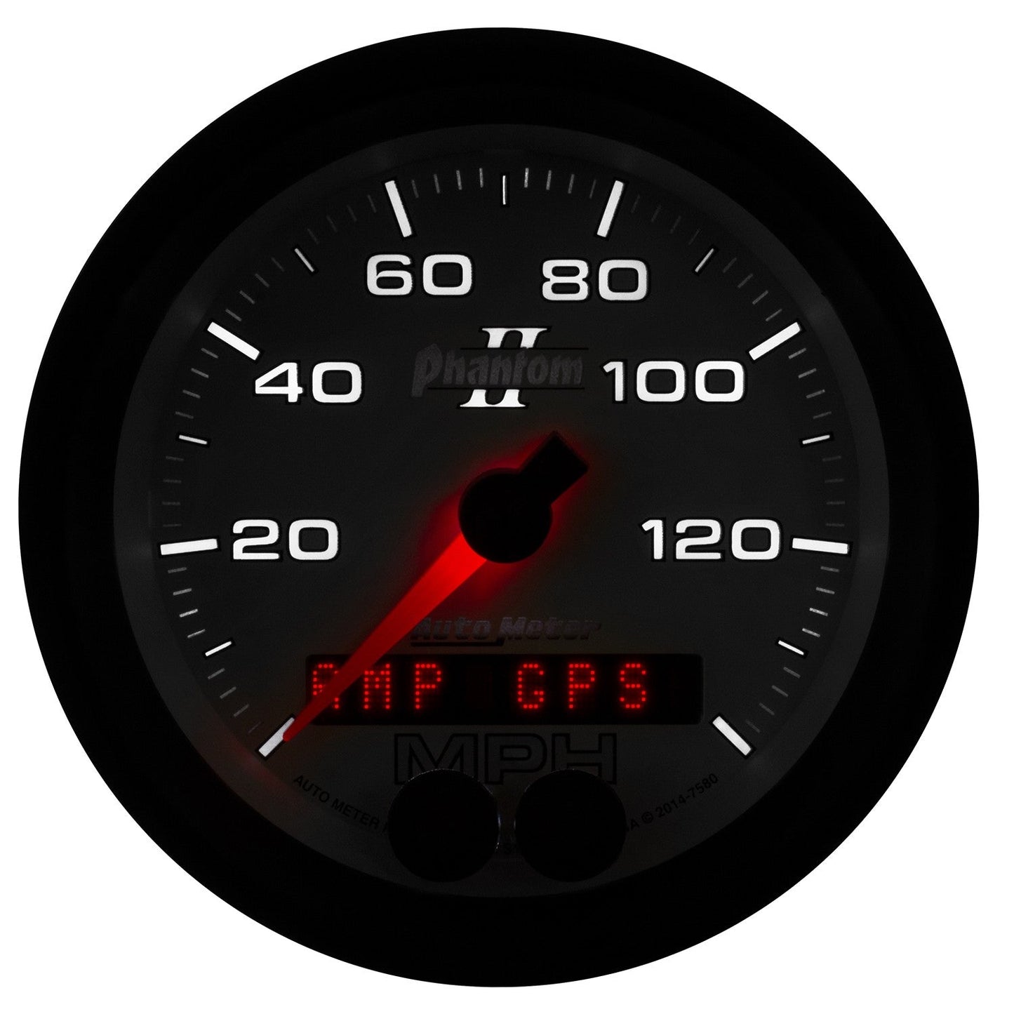 AutoMeter - 3-3/8" GPS SPEEDOMETER, 0-140 MPH, PHANTOM II (7580)