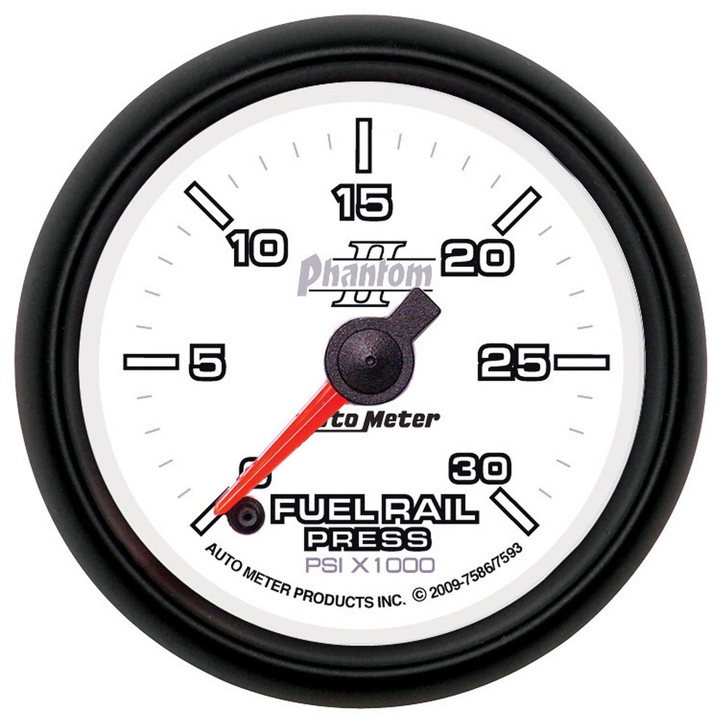 AutoMeter - 2-1/16" FUEL RAIL PRESSURE, 0-30K PSI, STEPPER MOTOR, PHANTOM II (7586)