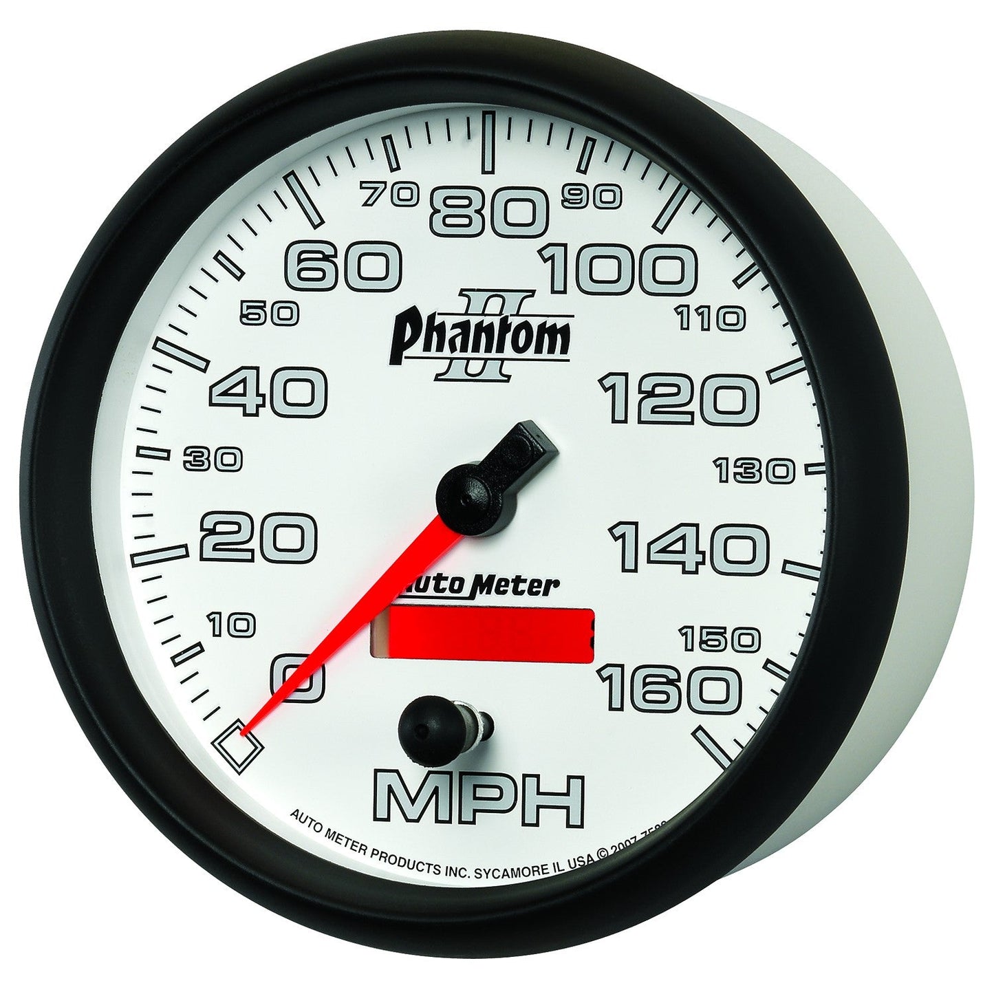 AutoMeter - VELOCÍMETRO DE 5", 0-160 MPH, ELÉCTRICO, PHANTOM II (7589)