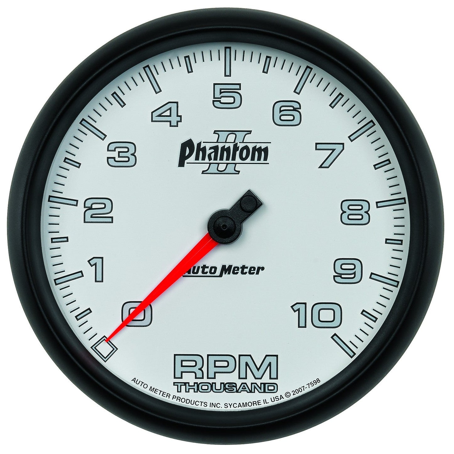 AutoMeter - 5" IN-DASH TACHOMETER, 0-10,000 RPM, PHANTOM II (7598)