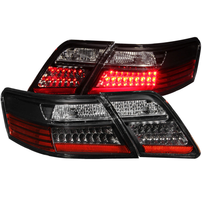 ANZO 2007-2009 Toyota Camry Lanternas traseiras LED pretas