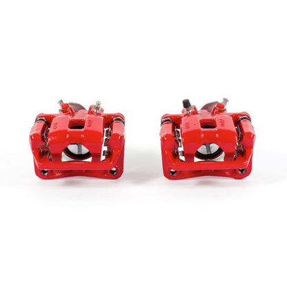 Power Stop 09-14 Acura TSX Pinzas traseras rojas con soportes - Par